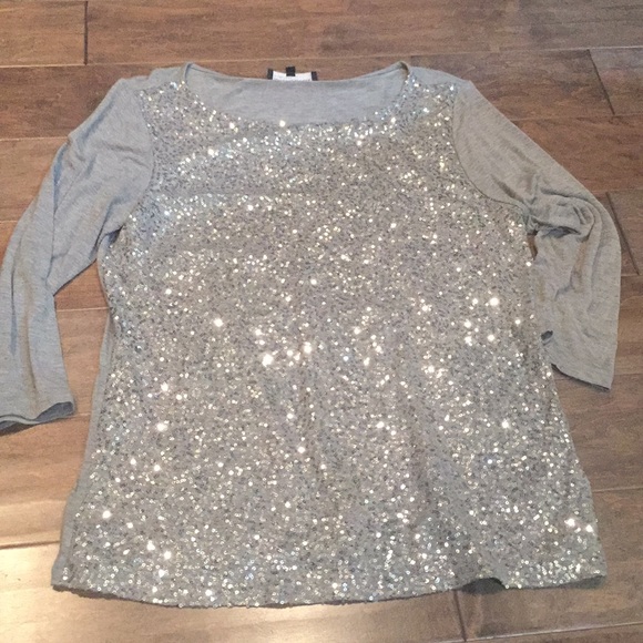 Jones New York Tops - Jones New York sequin shirt
